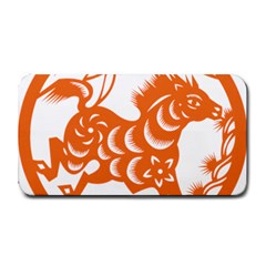 Chinese Zodiac Horoscope Horse Zhorse Star Orangeicon Medium Bar Mats by Mariart