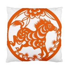 Chinese Zodiac Horoscope Horse Zhorse Star Orangeicon Standard Cushion Case (two Sides) by Mariart