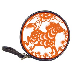 Chinese Zodiac Horoscope Horse Zhorse Star Orangeicon Classic 20-cd Wallets by Mariart