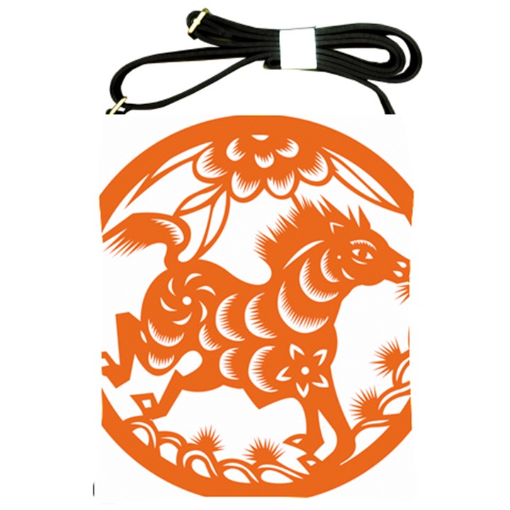 Chinese Zodiac Horoscope Horse Zhorse Star Orangeicon Shoulder Sling Bags