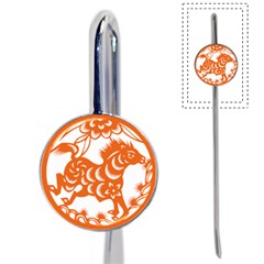 Chinese Zodiac Horoscope Horse Zhorse Star Orangeicon Book Mark by Mariart