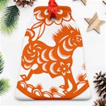 Chinese Zodiac Horoscope Horse Zhorse Star Orangeicon Ornament (Bell) Front