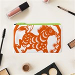 Chinese Zodiac Horoscope Horse Zhorse Star Orangeicon Cosmetic Bag (XS) Front