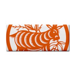 Chinese Zodiac Goat Star Orange Cosmetic Storage Cases by Mariart