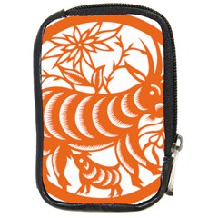 Chinese Zodiac Goat Star Orange Compact Camera Cases by Mariart