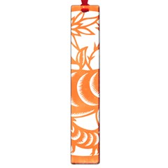 Chinese Zodiac Goat Star Orange Large Book Marks by Mariart