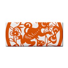 Chinese Zodiac Horoscope Monkey Star Orange Cosmetic Storage Cases by Mariart