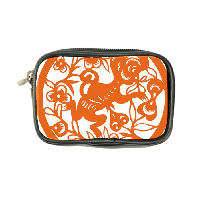 Chinese Zodiac Horoscope Monkey Star Orange Coin Purse