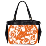 Chinese Zodiac Horoscope Monkey Star Orange Office Handbags (2 Sides)  Front