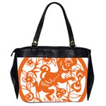 Chinese Zodiac Horoscope Monkey Star Orange Office Handbags (2 Sides)  Back