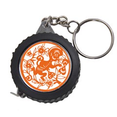 Chinese Zodiac Horoscope Monkey Star Orange Measuring Tapes by Mariart