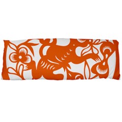 Chinese Zodiac Horoscope Monkey Star Orange Body Pillow Case Dakimakura (two Sides) by Mariart