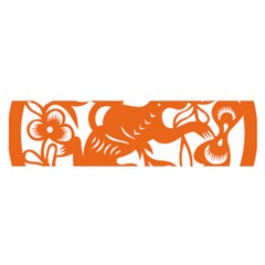 Chinese Zodiac Horoscope Monkey Star Orange Satin Scarf (oblong) by Mariart