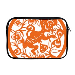 Chinese Zodiac Horoscope Monkey Star Orange Apple Macbook Pro 17  Zipper Case by Mariart