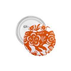 Chinese Zodiac Horoscope Pig Star Orange 1 75  Buttons by Mariart