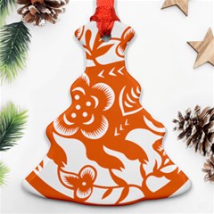 Chinese Zodiac Horoscope Pig Star Orange Ornament (christmas Tree)  by Mariart