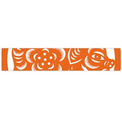 Chinese Zodiac Horoscope Pig Star Orange Flano Scarf (large) by Mariart