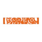 Chinese Zodiac Horoscope Pig Star Orange Flano Scarf (Mini) Front