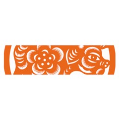 Chinese Zodiac Horoscope Pig Star Orange Satin Scarf (oblong) by Mariart