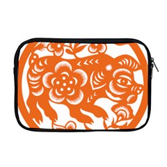 Chinese Zodiac Horoscope Pig Star Orange Apple Macbook Pro 17  Zipper Case