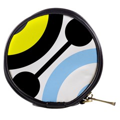 Circle Line Chevron Wave Black Blue Yellow Gray White Mini Makeup Bags by Mariart