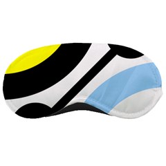 Circle Line Chevron Wave Black Blue Yellow Gray White Sleeping Masks by Mariart