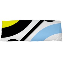 Circle Line Chevron Wave Black Blue Yellow Gray White Body Pillow Case (dakimakura) by Mariart