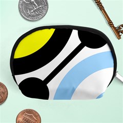 Circle Line Chevron Wave Black Blue Yellow Gray White Accessory Pouches (medium)  by Mariart