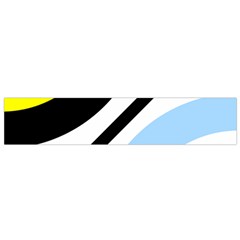 Circle Line Chevron Wave Black Blue Yellow Gray White Flano Scarf (small) by Mariart