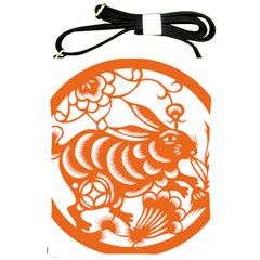 Chinese Zodiac Horoscope Rabbit Star Orange Shoulder Sling Bags by Mariart