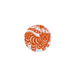 Chinese Zodiac Signs Tiger Star Orangehoroscope 1  Mini Magnets by Mariart