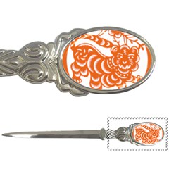 Chinese Zodiac Signs Tiger Star Orangehoroscope Letter Openers by Mariart