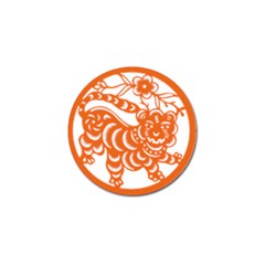 Chinese Zodiac Signs Tiger Star Orangehoroscope Golf Ball Marker (10 Pack) by Mariart