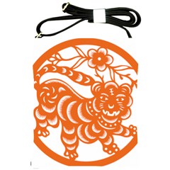 Chinese Zodiac Signs Tiger Star Orangehoroscope Shoulder Sling Bags by Mariart