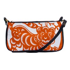 Chinese Zodiac Signs Tiger Star Orangehoroscope Shoulder Clutch Bags by Mariart