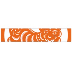 Chinese Zodiac Signs Tiger Star Orangehoroscope Flano Scarf (large) by Mariart