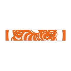 Chinese Zodiac Signs Tiger Star Orangehoroscope Flano Scarf (mini) by Mariart