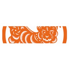 Chinese Zodiac Signs Tiger Star Orangehoroscope Satin Scarf (oblong) by Mariart