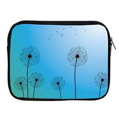 Flower Back Blue Green Sun Fly Apple Ipad 2/3/4 Zipper Cases by Mariart