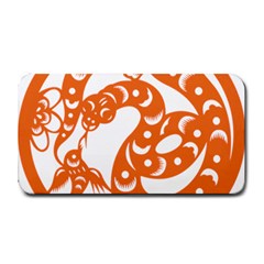 Chinese Zodiac Horoscope Snake Star Orange Medium Bar Mats by Mariart