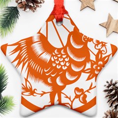 Chinese Zodiac Horoscope Zhen Icon Star Orangechicken Ornament (star) by Mariart