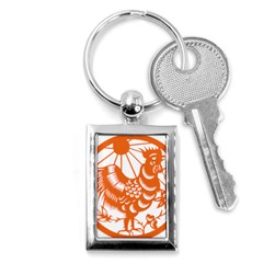 Chinese Zodiac Horoscope Zhen Icon Star Orangechicken Key Chains (rectangle)  by Mariart