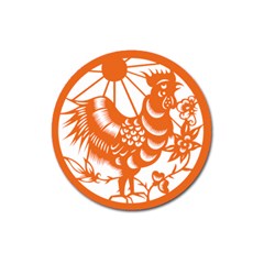 Chinese Zodiac Horoscope Zhen Icon Star Orangechicken Magnet 3  (round) by Mariart