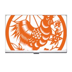 Chinese Zodiac Horoscope Zhen Icon Star Orangechicken Business Card Holders by Mariart