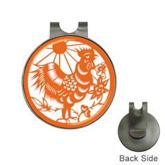 Chinese Zodiac Horoscope Zhen Icon Star Orangechicken Hat Clips With Golf Markers by Mariart