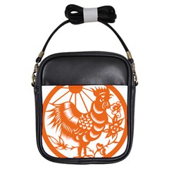 Chinese Zodiac Horoscope Zhen Icon Star Orangechicken Girls Sling Bags by Mariart