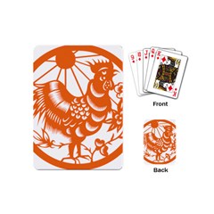 Chinese Zodiac Horoscope Zhen Icon Star Orangechicken Playing Cards (mini)  by Mariart