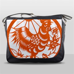 Chinese Zodiac Horoscope Zhen Icon Star Orangechicken Messenger Bags by Mariart