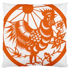 Chinese Zodiac Horoscope Zhen Icon Star Orangechicken Large Cushion Case (one Side) by Mariart