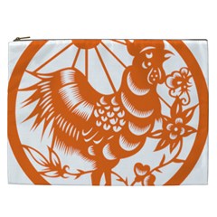 Chinese Zodiac Horoscope Zhen Icon Star Orangechicken Cosmetic Bag (xxl)  by Mariart